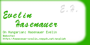 evelin hasenauer business card